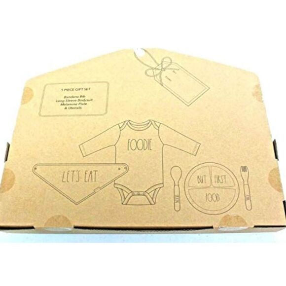 Rae Dunn Baby 5 Piece Gift Set 6-9 months NEW - Picture 2 of 7